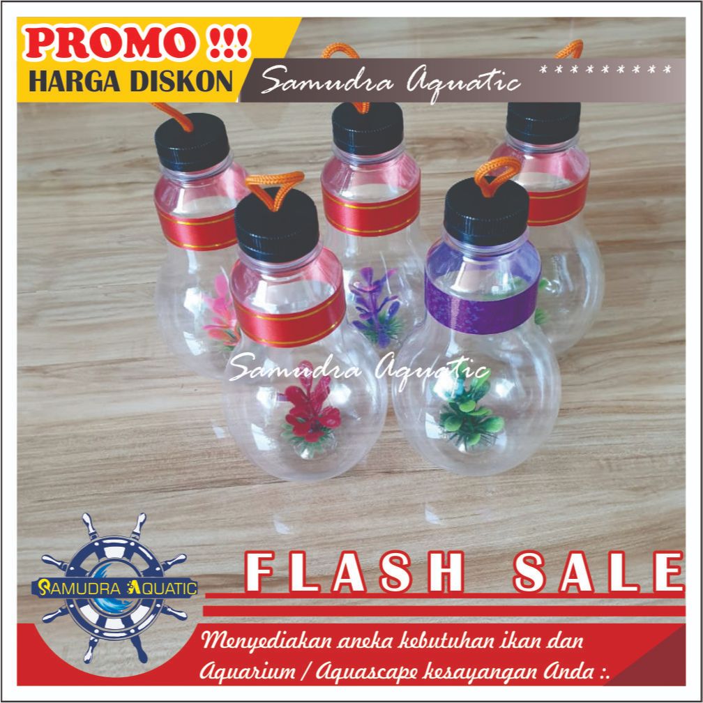Botol Mini Cupang, Botol Soliter Ikan Hias, Botol Guppy, Botol Ikan Kecil