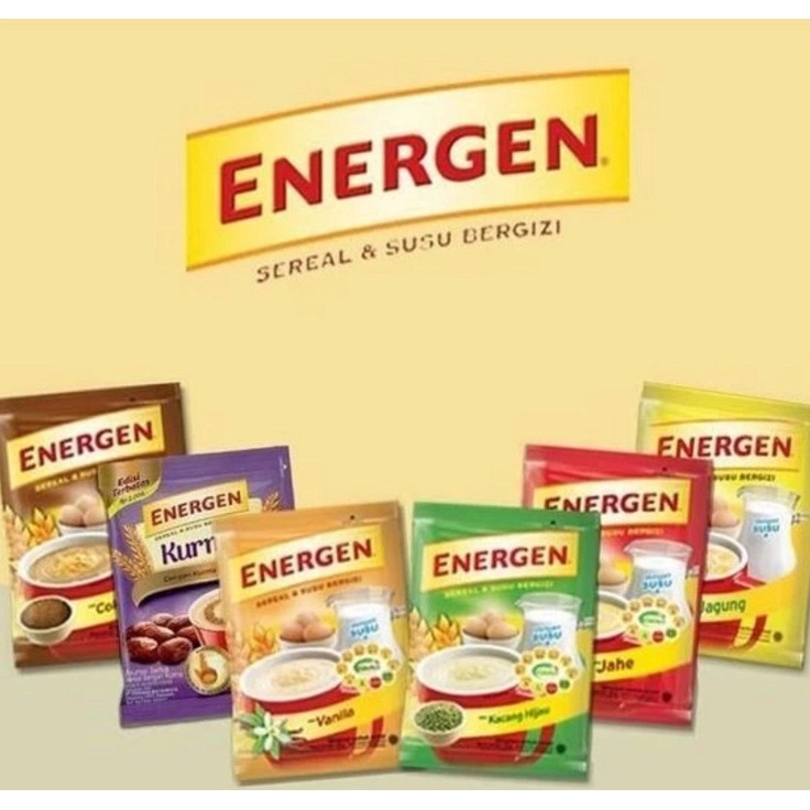 

Mau Energen cereal isi 1 sachet rencengEenergen coklatEnergen Kacang HijauEnergen Vanilla