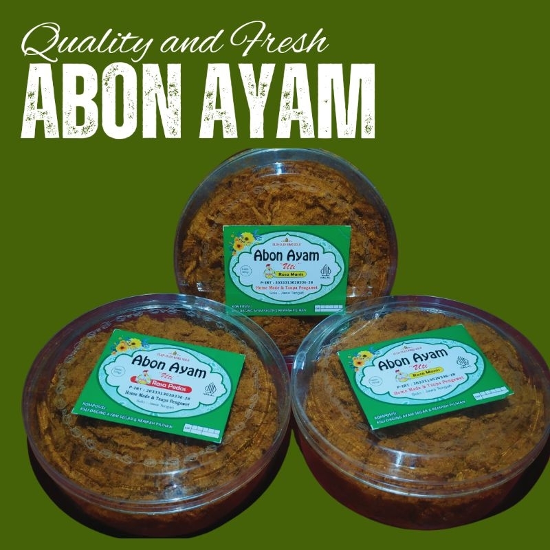 

Abon Ayam "uti" Homemade