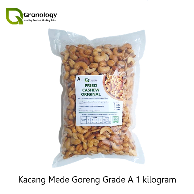 

Kacang Mede Goreng Original Tawar / Fried Cashew Nut Original (GRADE A) - 1 kilogram