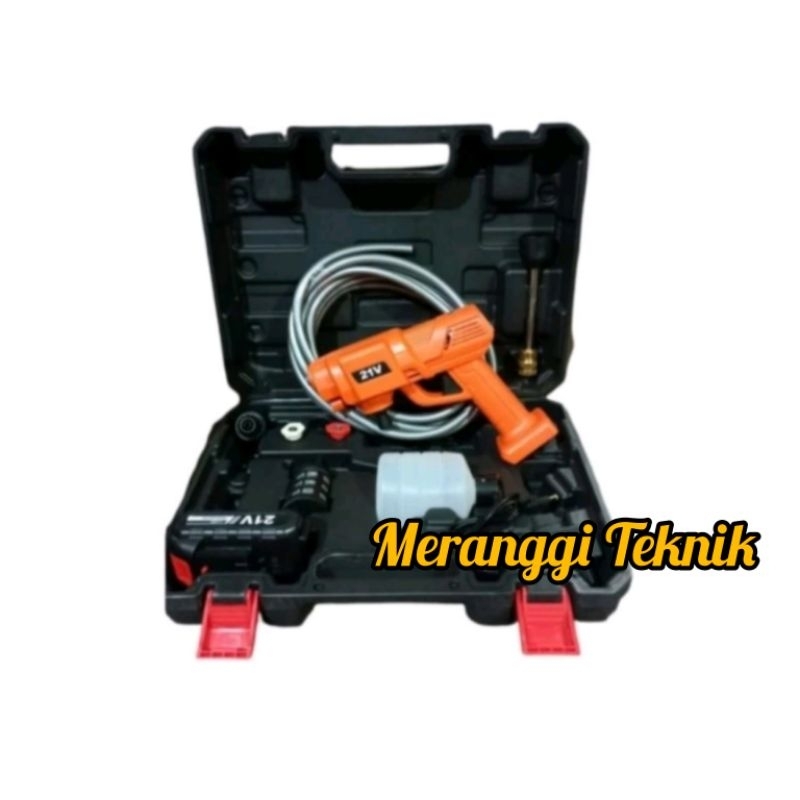 id1431 Xenon cordless cleaning gun cd hpw 2160 mesin cuci mobil motor 21 v jet cleaner