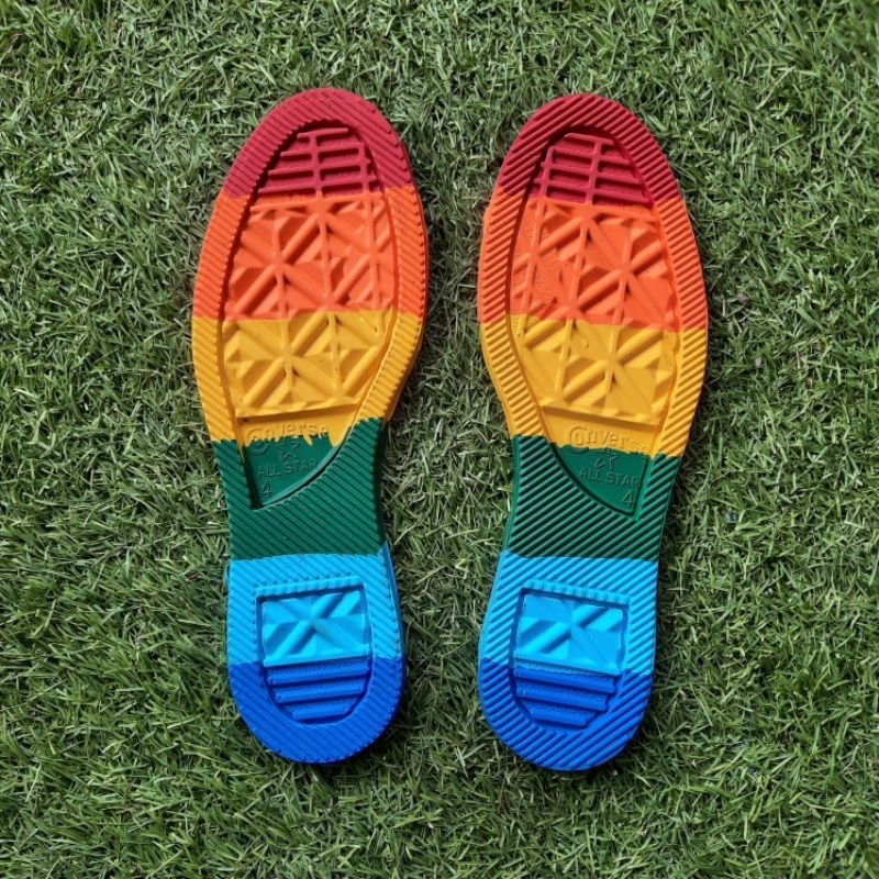 Outsole Converse Allstar Warna Rainbow Pelangi