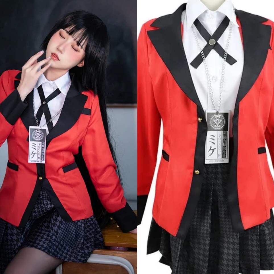 ART X86G COD READY STOCK KOSTUM COSPLAY KAKEGURUI JABAMI YUMEKO SEIFUKU BLAZER