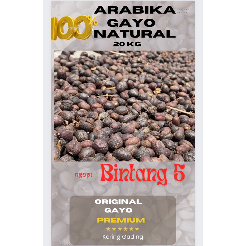 

Promo Arabika Gayo Natural 20 Kg