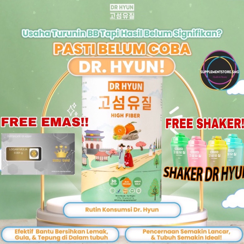 

Cuma satu hari FREE GOLD DR HYUN Fiber Minuman Serat Korea Rasa Jeju Orange Slimming Diet Sugar Free HALAL BPOM