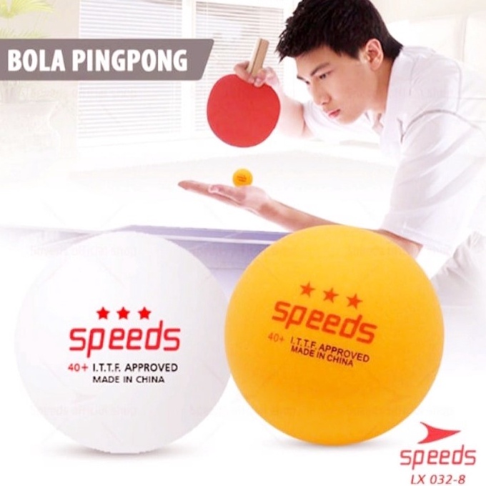 KODE H5H9 Bola pingpong tenis meja ball Bintang 3 stars speeds original Isi 6 pcs LX 328