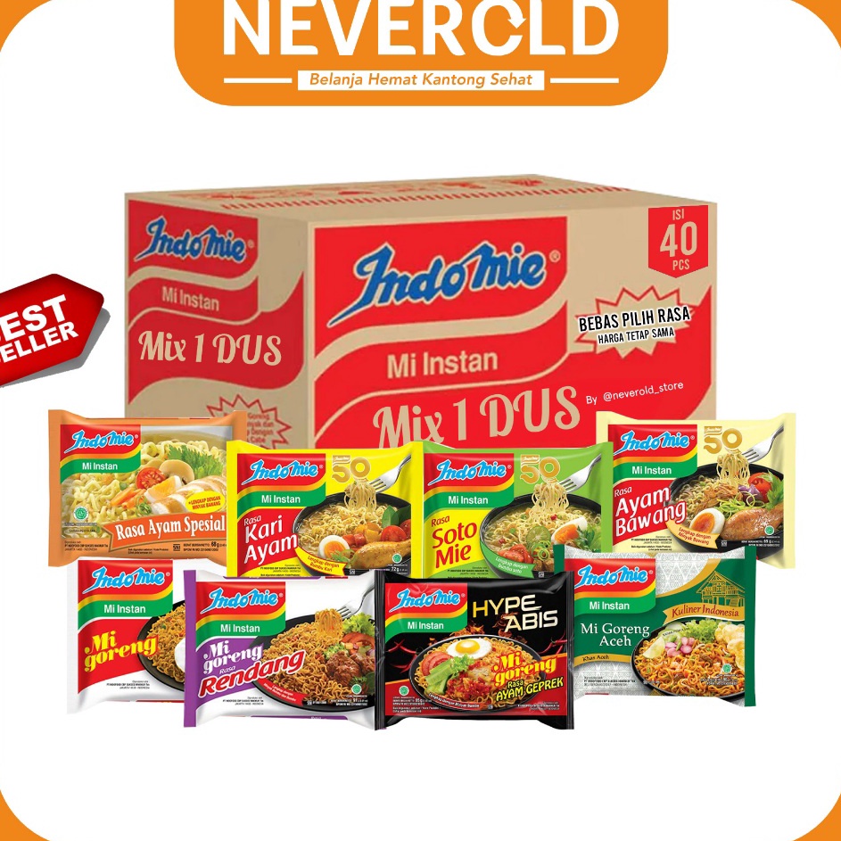 

Super Untung INDOMIE 1 DUS ISI 4 BISA CAMPUR