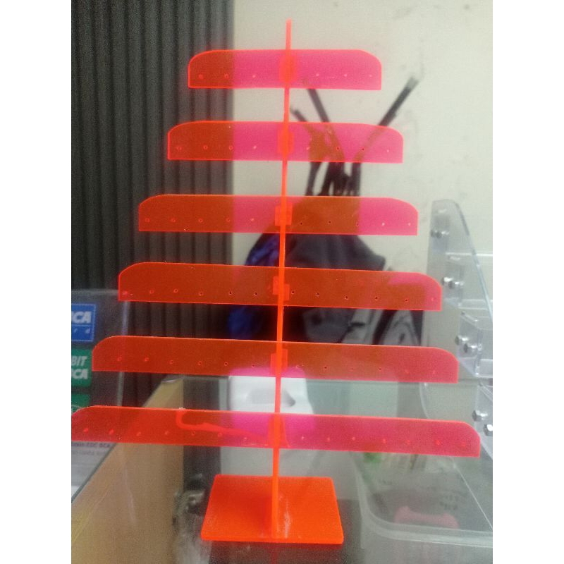 RAK AKRILIK ANTING ANTING MODEL POHON