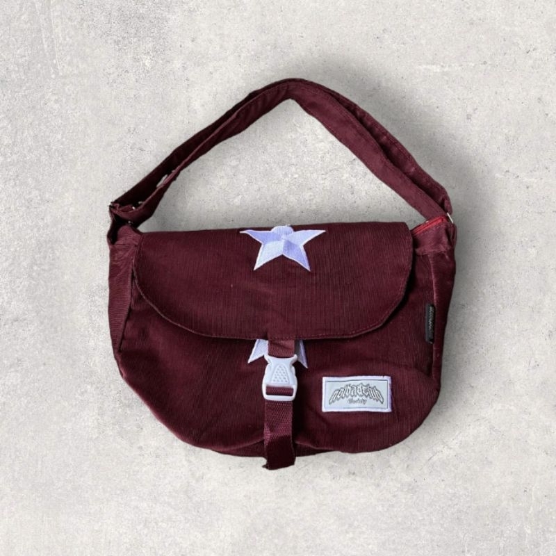 TAS SELEMPANG CORDUROY STAR