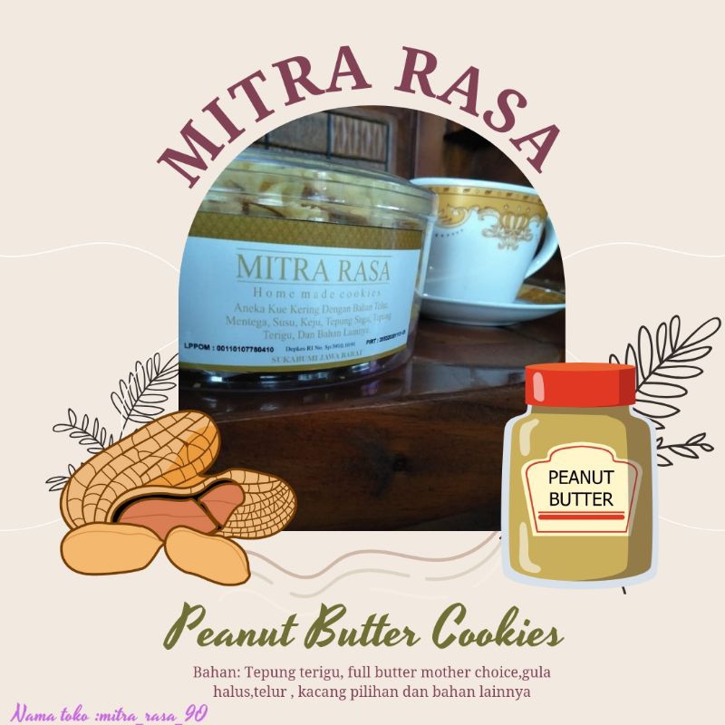 

PEANUTS BUTTER COOKIES | KUE KACANG | KUKER MURAH | PRODUK UMKM|