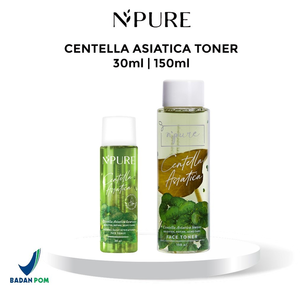 NPURE Toner Centella Asiatica (Cica) Acne Toner / Toner Kulit Jerawat Berminyak / 30 ml / 150 ml