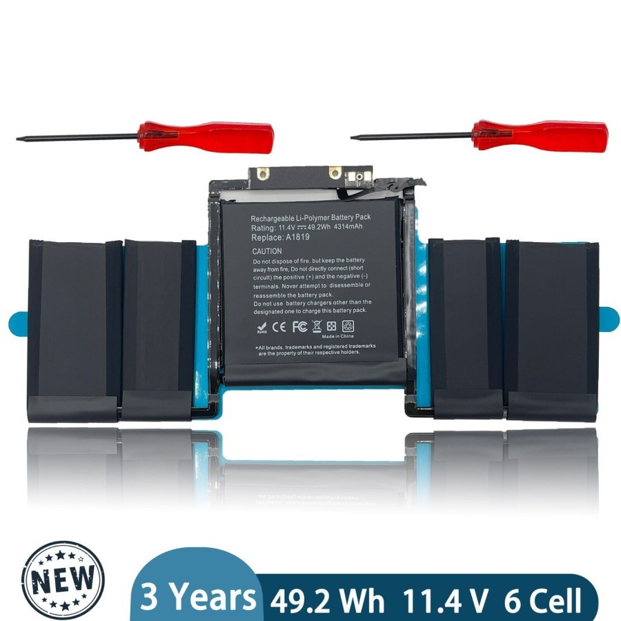 Baterai A1819 Baterai Macbook Pro A1706 Battery A1819