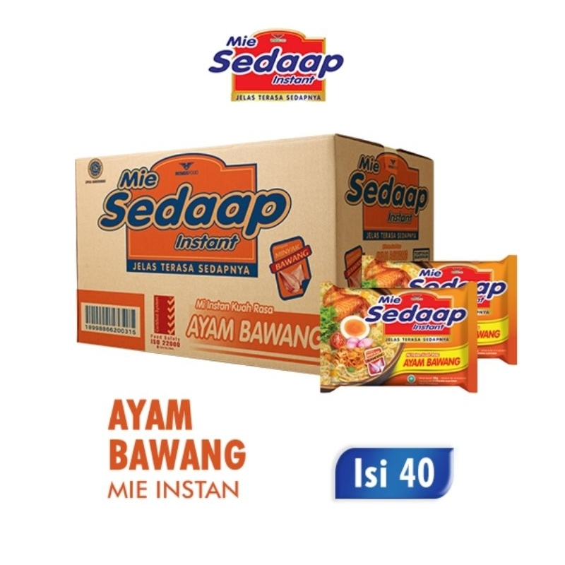 

Mie Sedaap Ayam Bawang 1 Dus 40 Pcs - Sedap Kuah