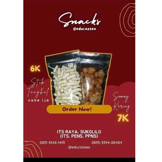 

Stik tongkol cabe ijo dan siomay kering