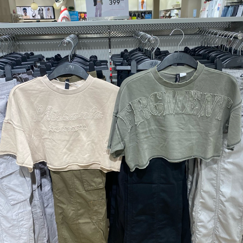 Kaos Crop H&M Original Store