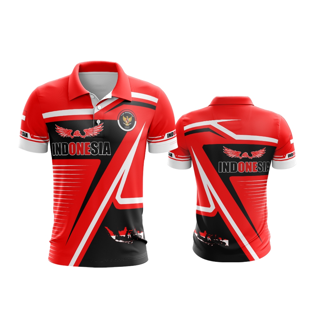 Kaos Polo Tshirt Bola/Baju Jersey Bola Timnas Indonesia/Kaos Berkerah 17 Agustus Terbaru/Free Custom