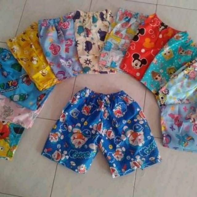 0Grosir celana pendek anak 10PCS celana kolor karakter anak celpen anak celana harian anak 123456789
