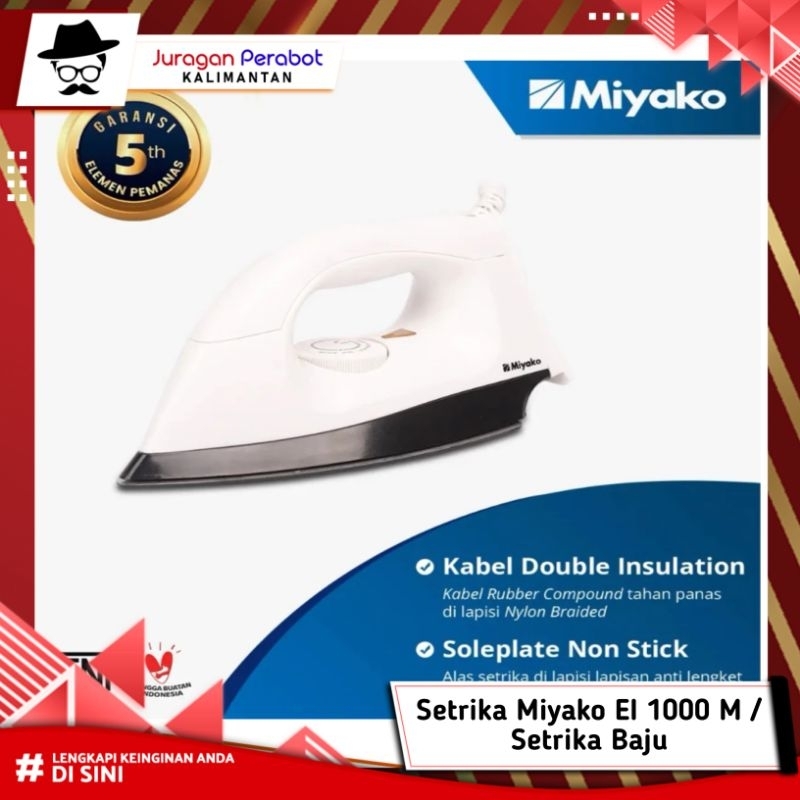 Setrika Miyako EI 1000 M / Setrika Baju