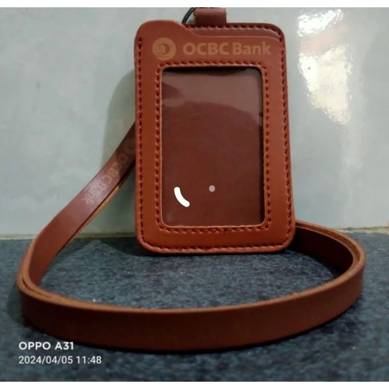 

HOLDER KALUNG ID CARD LOGO OCBS COKLAT BEST QUALITY PREMIUM