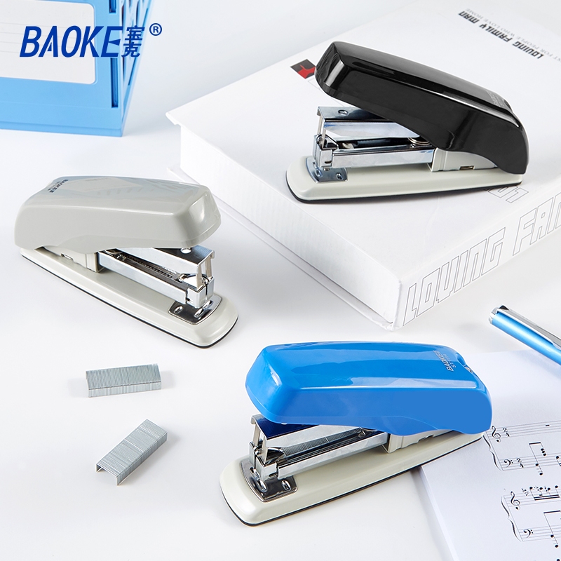 

BAOKE Stapler Pencabut isi Staples desain ergonomis untuk penggunaan yang nyaman 25lembar ST1114