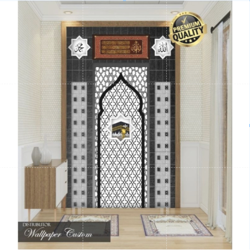 Wallpaper Custom 3D Mihrab Masjid | Wallpaper Musholla Rumah | Wallpaper Request Gambar | Wallsticke