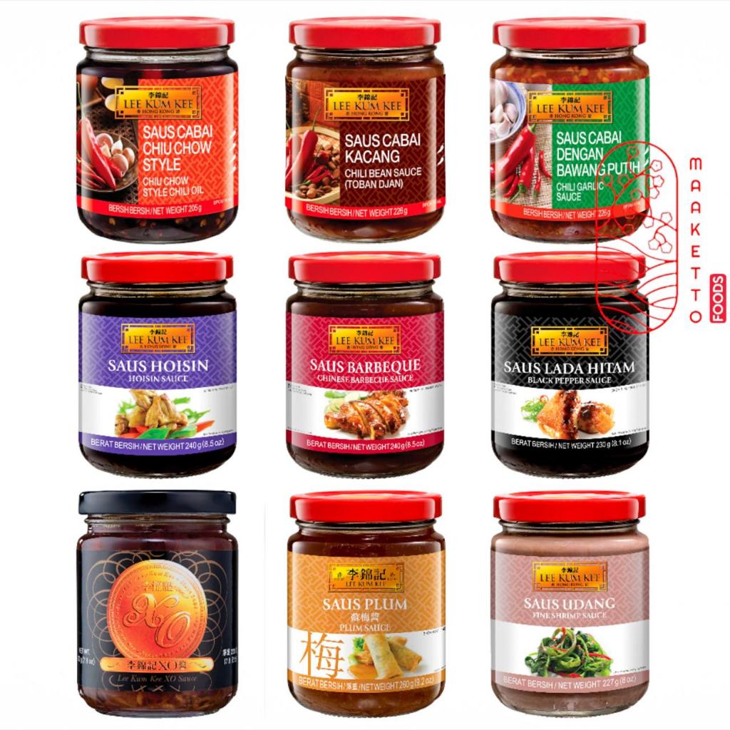 

Lee Kum Kee Saus Hoisin Barbeque Chili Oil Garlic Bean Fine Shrimp Black Pepper XO Sauce