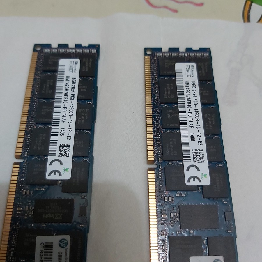 DDR3 16GB ECC PC14900R BERGARANSI