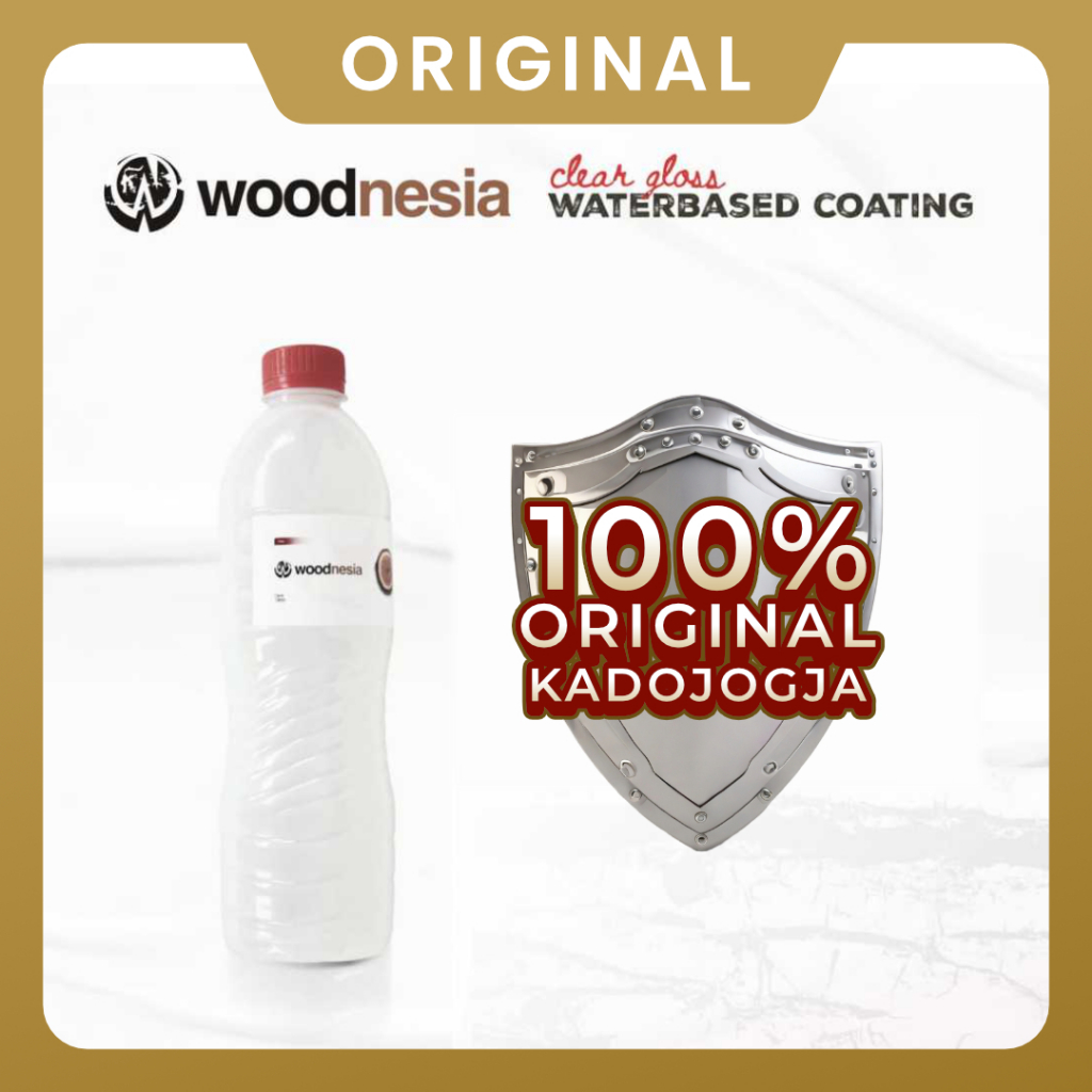 Cat Cleargloss Waterbased Pakai Air Woodnesia Pernis Varnish 500ml