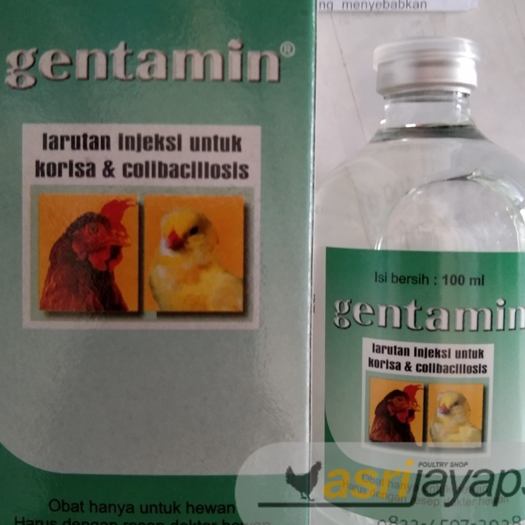Obat Antibiotik Unggas/Ayam/Bebek Gentamin 100 ml Medion