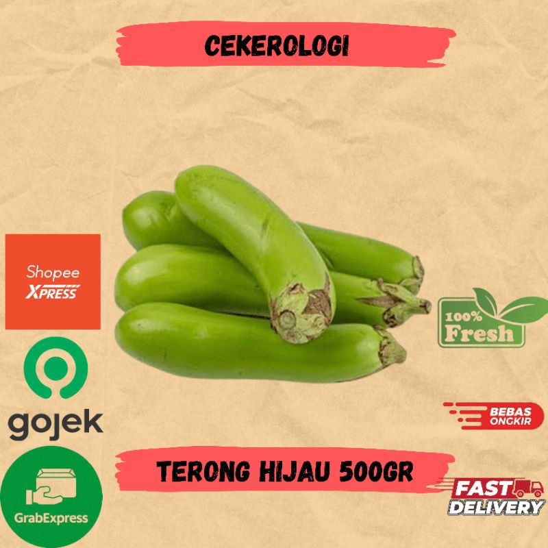 

Terong Hijau 500gr / Terong Fresh JABODETABEK / Terong Fresh Berkualitas / Sayur Terong / Terong / Sayuran / Sayur