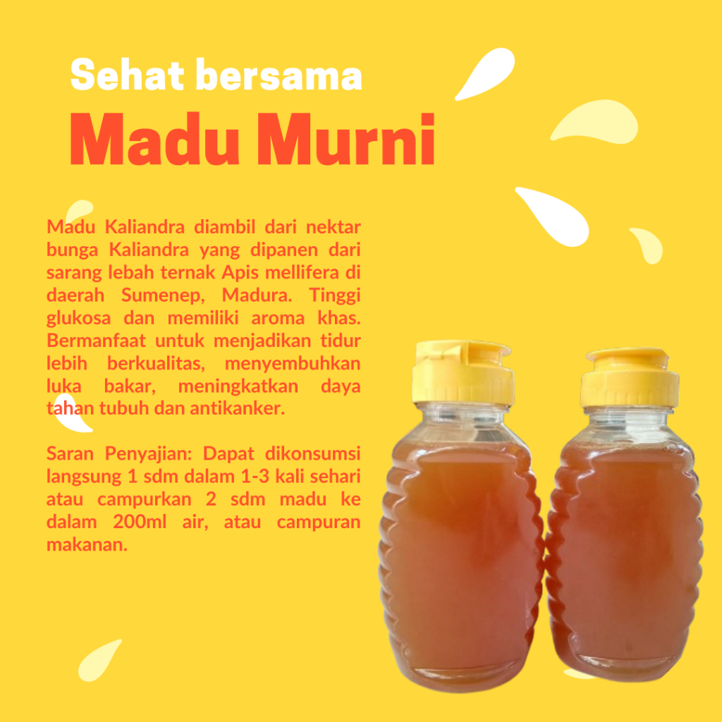 

(COD) Madu Kaliandra 320gr 100% Murni Asli