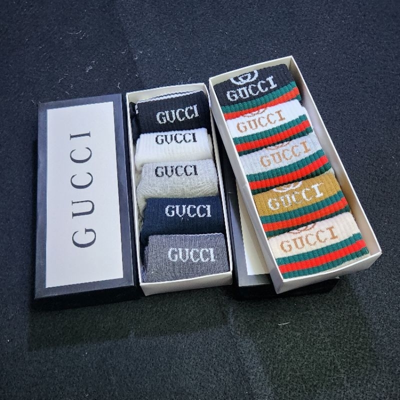 Kaos Kaki GUCCI 1 box isi 5 pasang