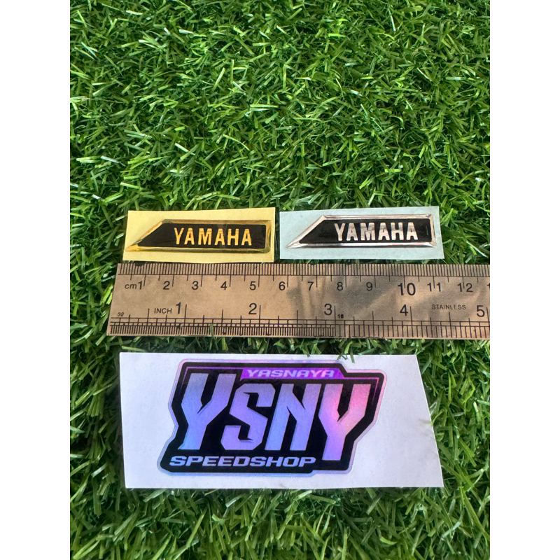 Stiker Emblem Yamaha timbul spedometer Fiz R Gold & Chrome F1zr Fizr F1zr