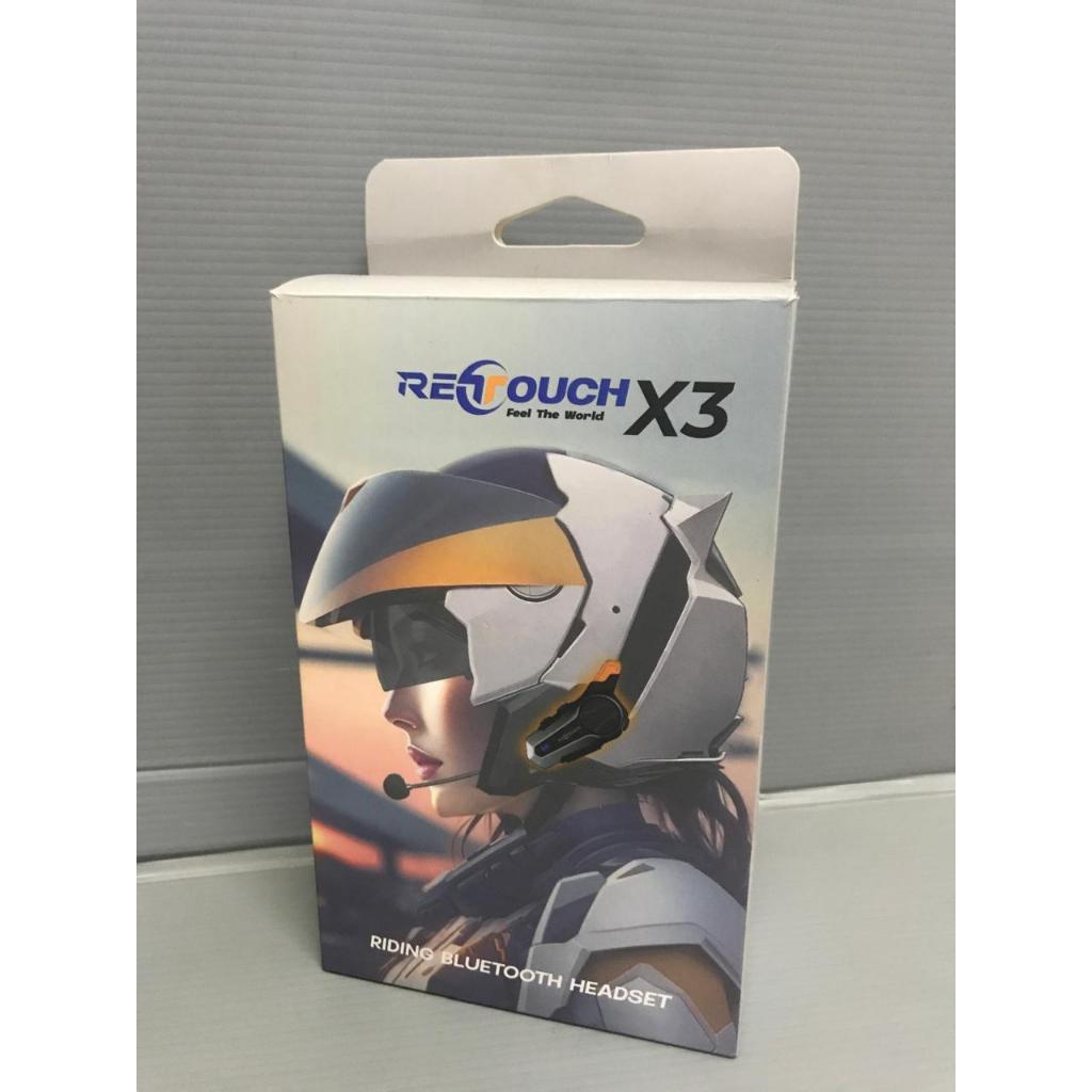 HEADSET HELM BLUETOOTH WIRELESS INTERCOM MERK RETOUCH X3 BERGARANSI 12 BULAN
