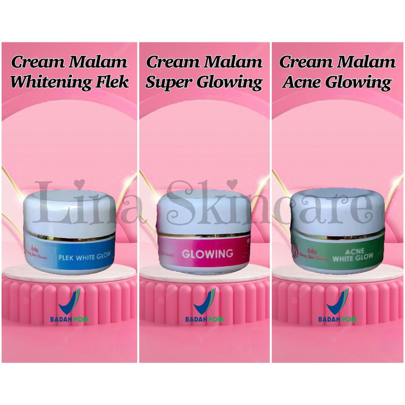 Cream malam super glowing, brightening flek dan acne glowing ( BPOM ) Primaderma cream glowing