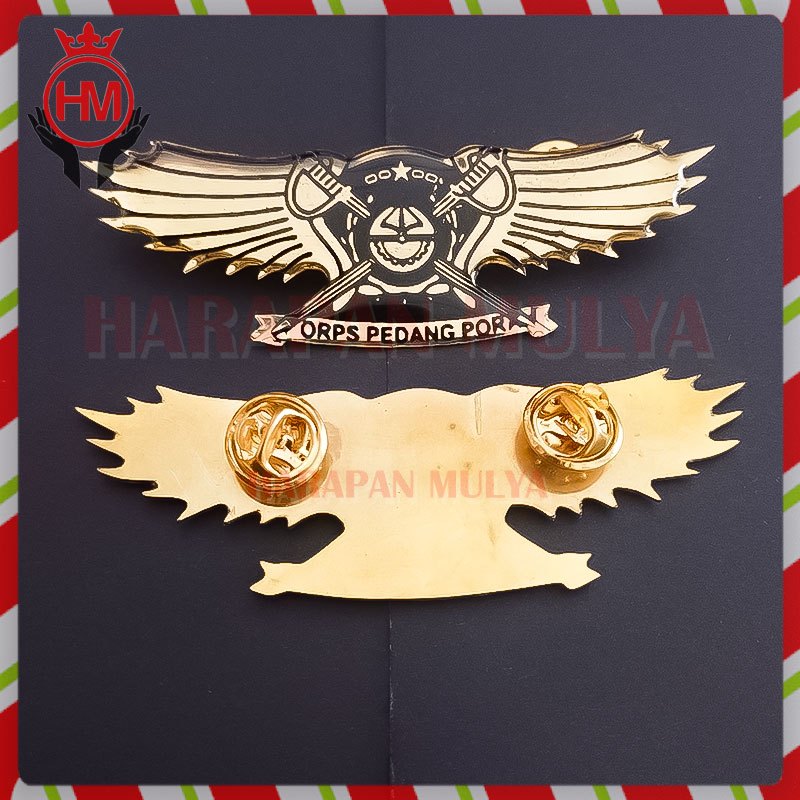 Pin Pedang Pora Murah Wing Logo Korps Pedang Pora - HM