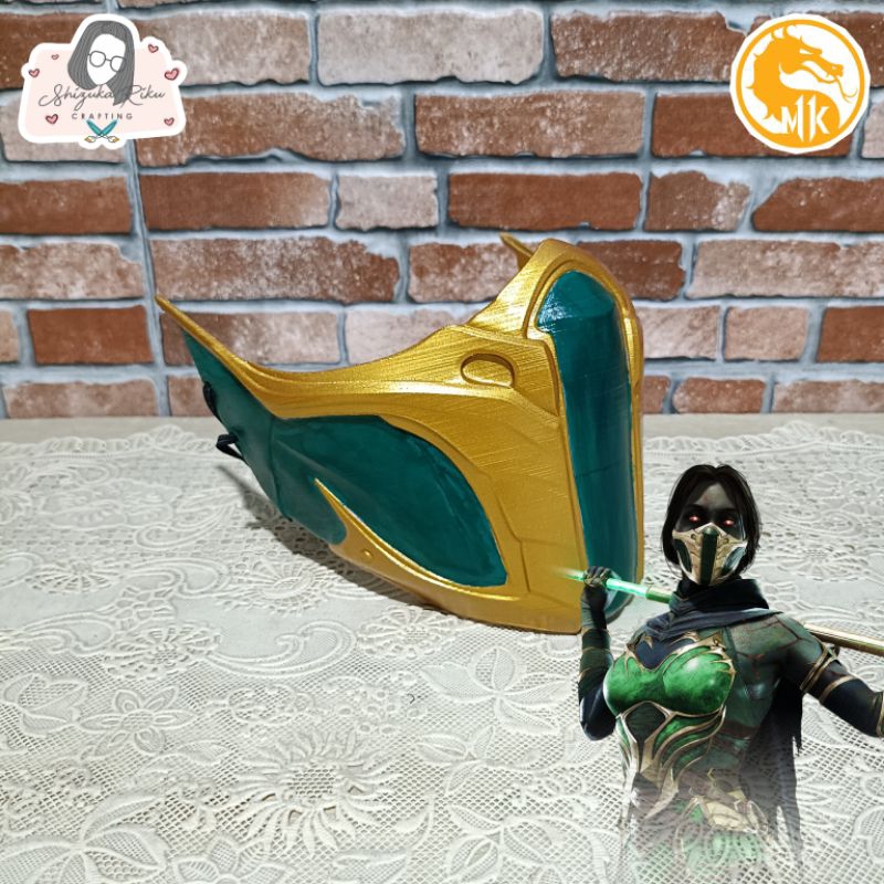 Jade Mask - Mortal Kombat 11 - Masker - Topeng - Cosplay - Accessories - 3D print