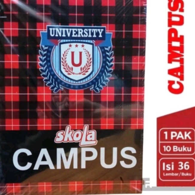 

[1 PACK] Buku Tulis Campus Boxy SKOLA isi 36 Lembar