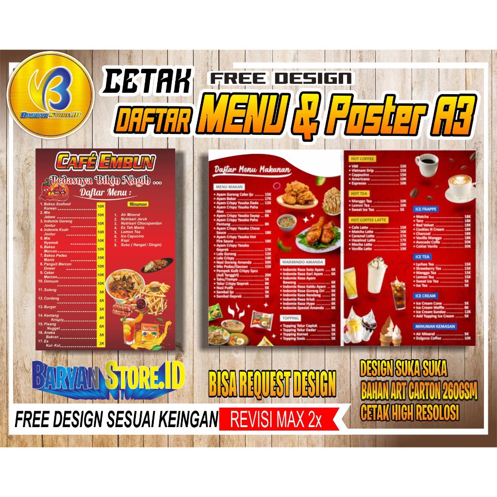 

DAFTAR_MENU_&_POSTER-A3_FREE-DESIGN_bAHAN_ART_CARTON