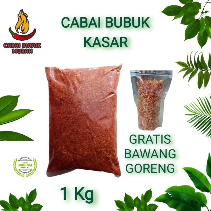 

CABAI BUBUK MURAH GILING KASAR GRATIS BAWANG GORENG