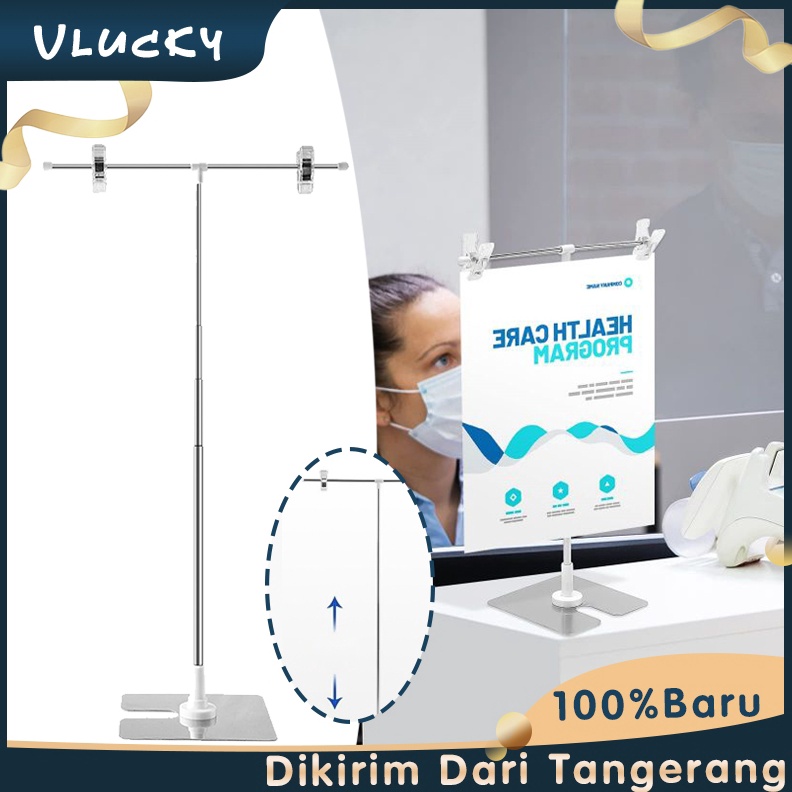 

ART T92P Display Banner Stand Display Poster Meja 9cm Adjustable Tinggi Standing Pop