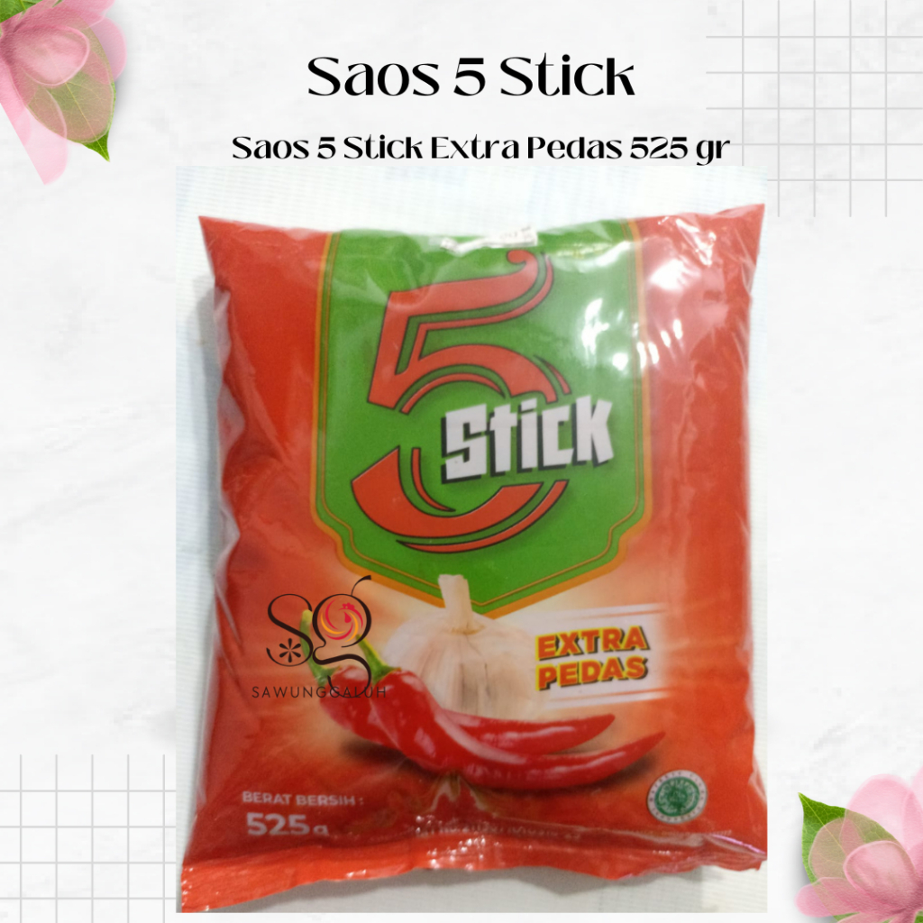 

Saos 5 Stik Extra Pedas 525g