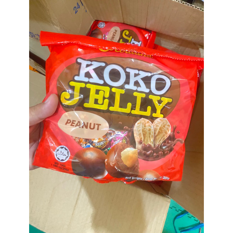 

COKLAT KOKO JELLY 480 gram isian kacang dan kismis