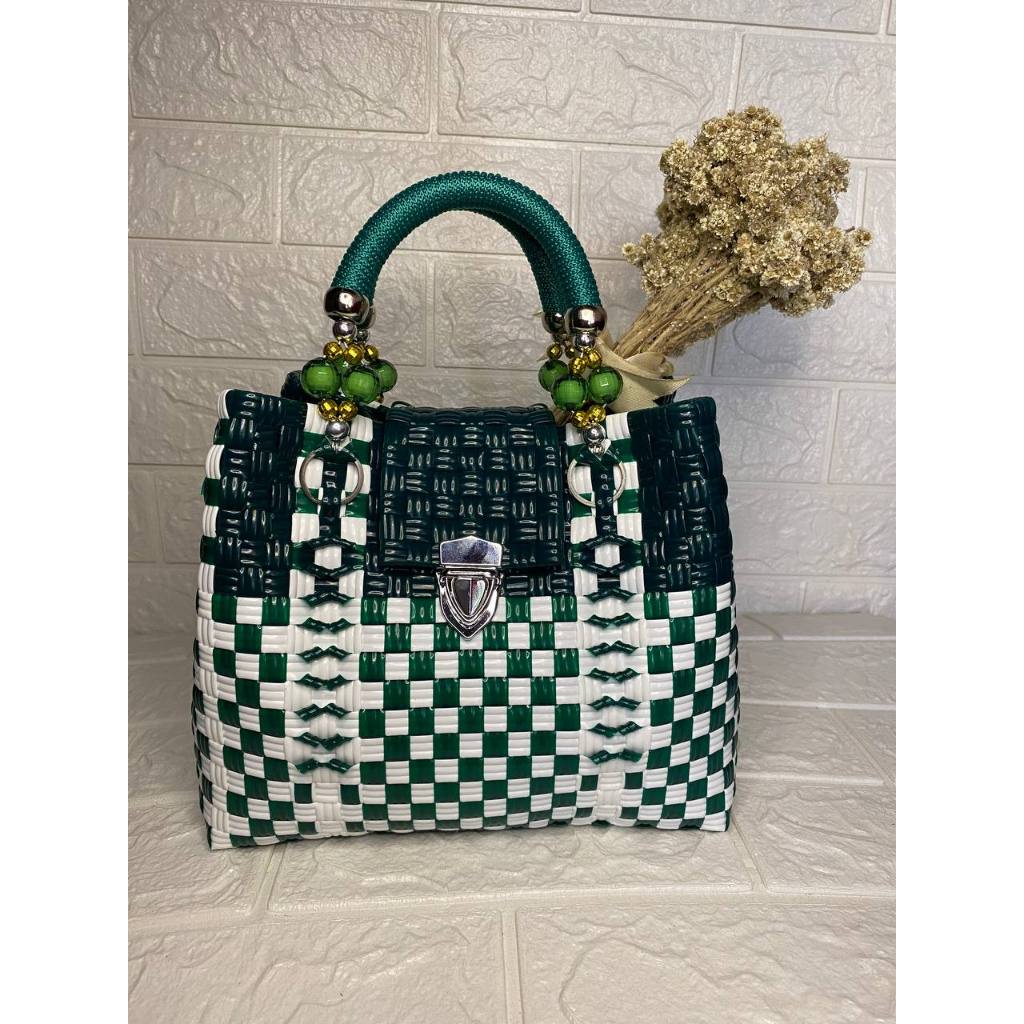 Tas Pesta Anyaman Pastik Jali Premium | Tali Kur