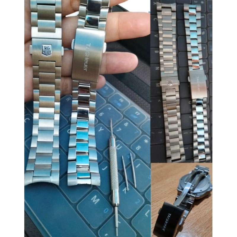 Tali Rantai Premium Jam Tangan Tag Heuer/Taghuer Stainless Strap