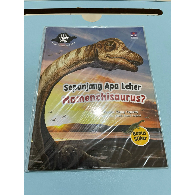 buku seri smart dino sepanjang apa leher mamenchisaurus?