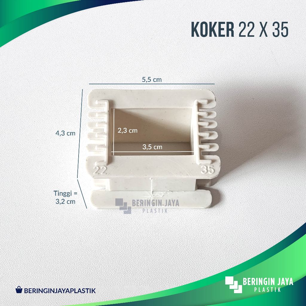 Koker Trafo Kotak 22x35 / Bobin Bobbin Dudukan Besi Plat Keren Kern Travo Tahan Panas Bahan Plastik 