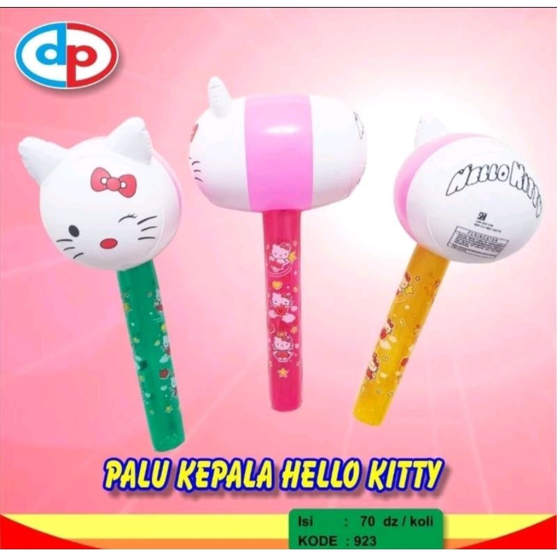 COD PROMO 923 COD MAINAN ANAK BALON TIUP PALU  KARAKTER HELLO KITTY PVC