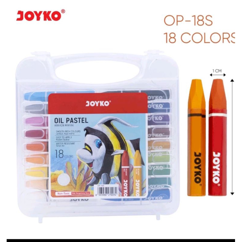 

Crayon Oil Pastel Joyko 18 Warna