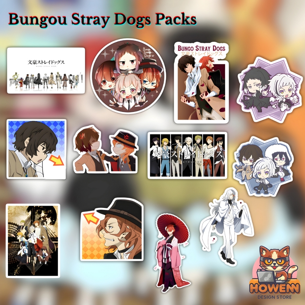 

HDS - STIKER PACKS BUNGOU STRAY DOGS | 10 STIKER | RANDOM